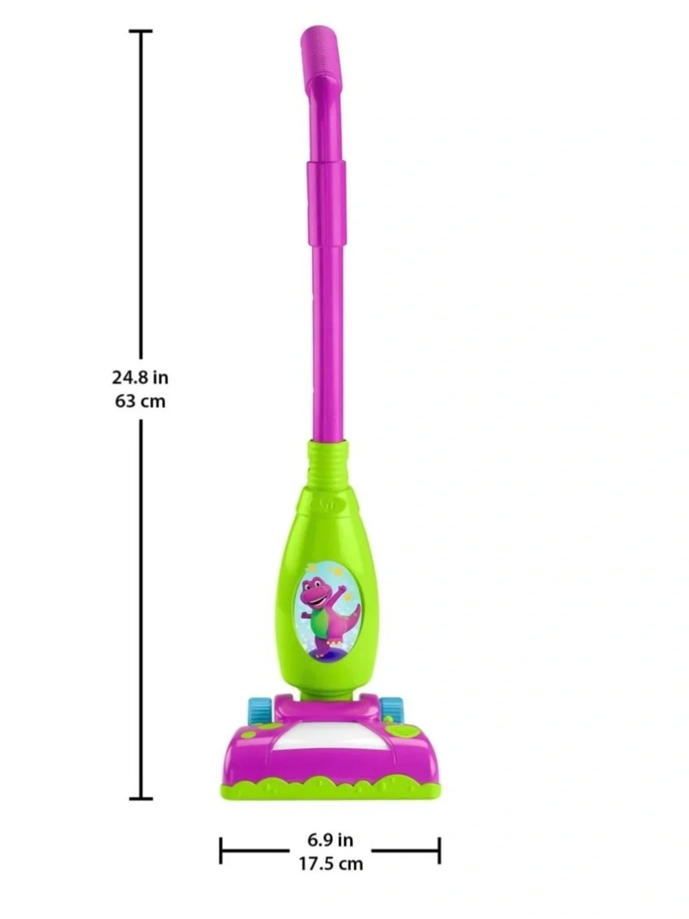 Fisher-Price Barney’s World Clean Up Vacuum Electronic Toddler Toy with Lights,